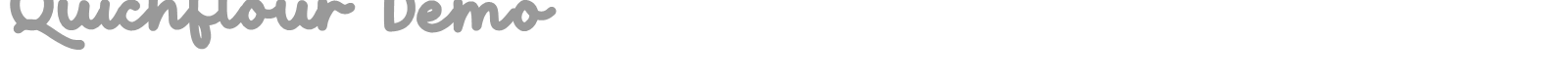 Quichflour font preview